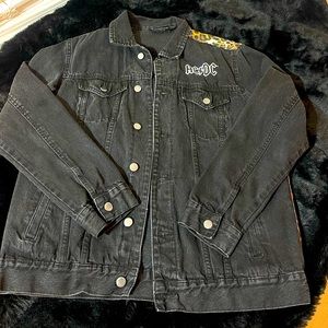 AC/DC acid wash jeans jacket